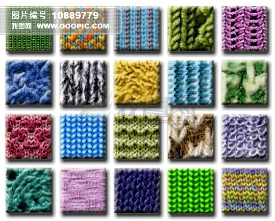 独有特色的毛线<em>编织</em>图案PS样式模板下载(图片
