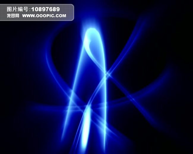 蓝色发光线条动态标清AVI素材模板下载(图片编
