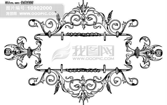 欧式花纹边框psd素材模板下载(图片编号:10902000)