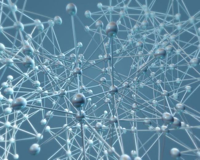 科技信息化学分子元素空间动态素材模板下载(