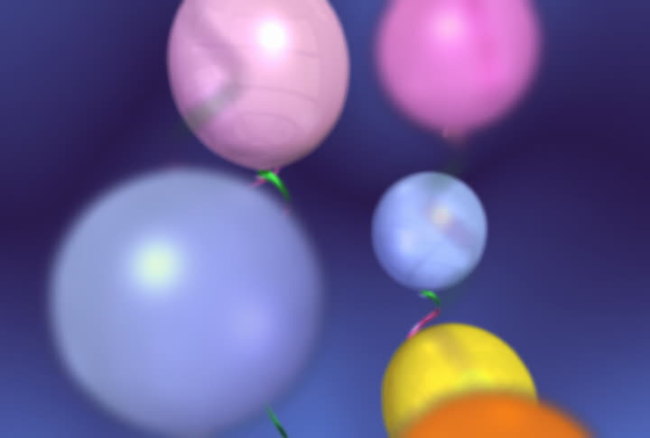 生日礼物结婚礼品气球儿童动态背景模板下载(