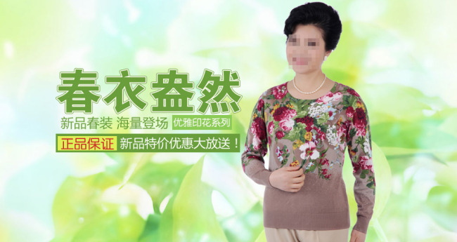 <em>淘宝中老年女装</em>海报模板下载(图片编号:10909