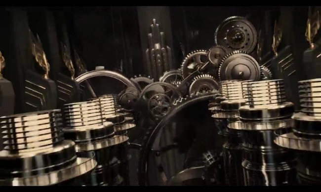 重金属齿轮大门打开视频素材模板下载(图片编