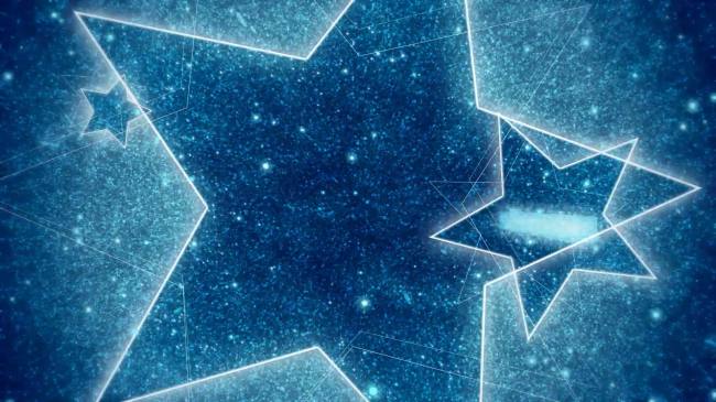 漂亮的五星粒子背景素材模板下载(图片编号:1