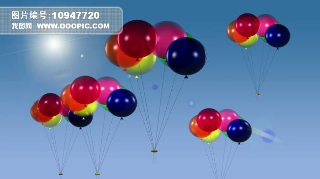 儿童节卡通气球儿歌舞蹈视频背景模板使用(