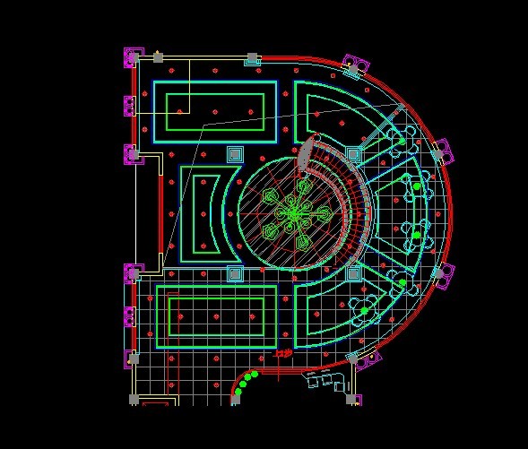 大厅平面图酒店大厅设计模板下载(图片编号:1