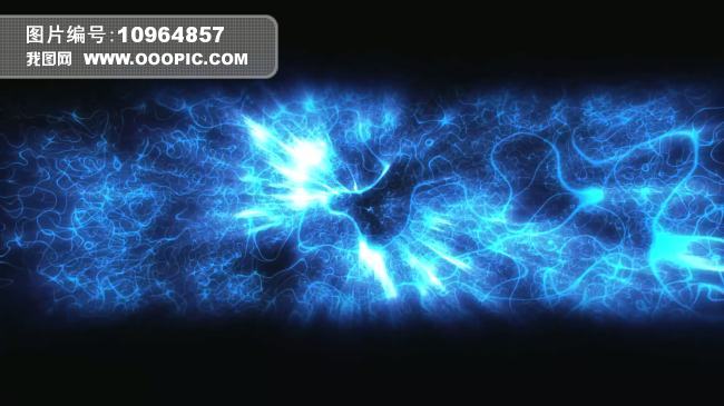 蓝色水波光线高清LED大屏幕视频模板下载(图