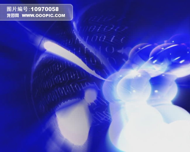会声会影科技片头蓝色光线抽象视频模板下载(