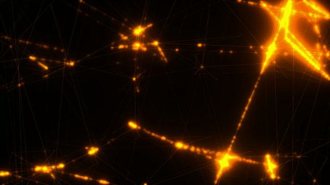 黄色光线线条发光高清视频背景素材模板下载(