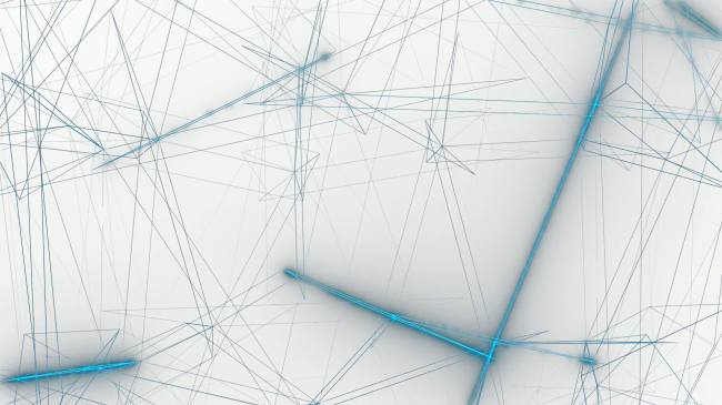 蓝色抽象线条发光高清视频背景素材模板下载(