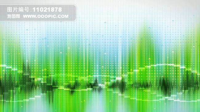 高清绿色电波视频素材模板下载(图片编号:110