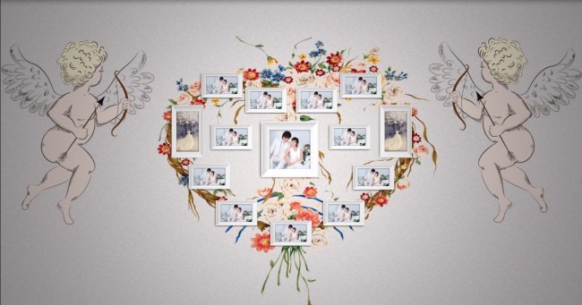AE<em>婚庆照片</em>墙模板模板下载(图片编号:110579
