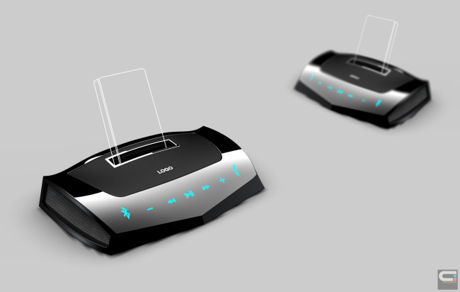 便携式音箱设计\/iPhone手机音箱模板下载(图片编号:11058584)_电器模型_3D模型下载|模型库|3D效果_我图网weili.ooopic.com