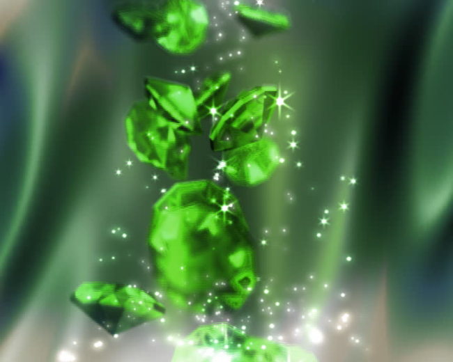 绿色宝石星光视频背景素材模板下载(图片编号