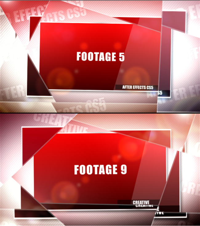 玻璃质感AE图片展示模板模板下载(图片编号:1