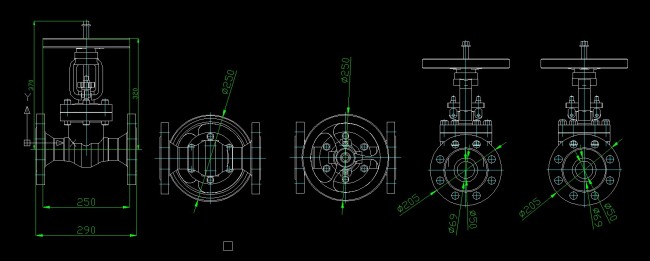 阀门DN65模板下载(图片编号:11156182)_CAD