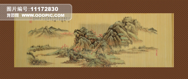 国家级非物质文化遗产-梁平竹帘图片素材(图片