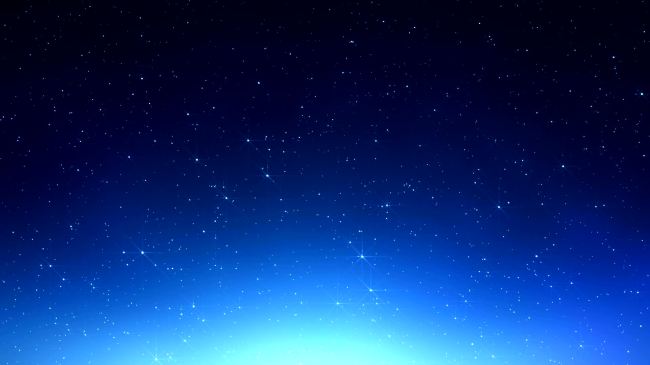 夜空繁星闪烁蓝色星空超高清视频背景素材模板