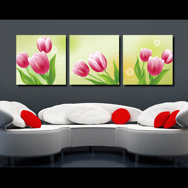 沙发背景墙挂画psdx5张模板下载(图片编号:11