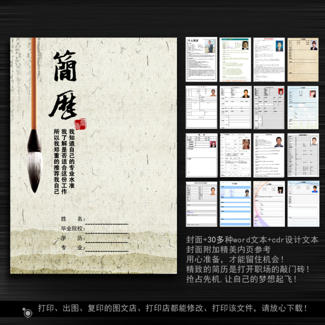 求职简历模板模板下载(图片编号:11284657)图片