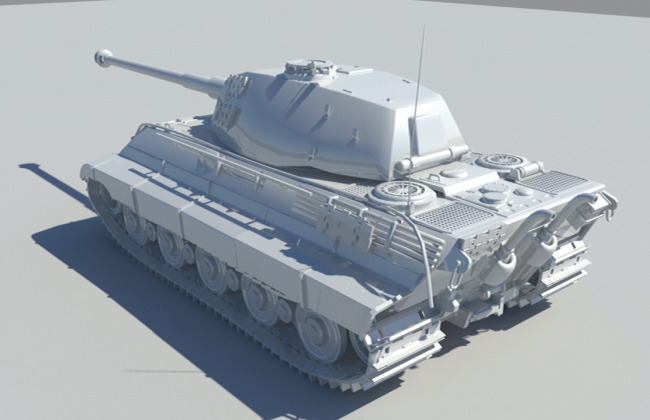 虎王坦克模板下载(图片编号:11332976)_兵器模型_3D模型下载|模型库|3D效果_我图网weili.ooopic.com