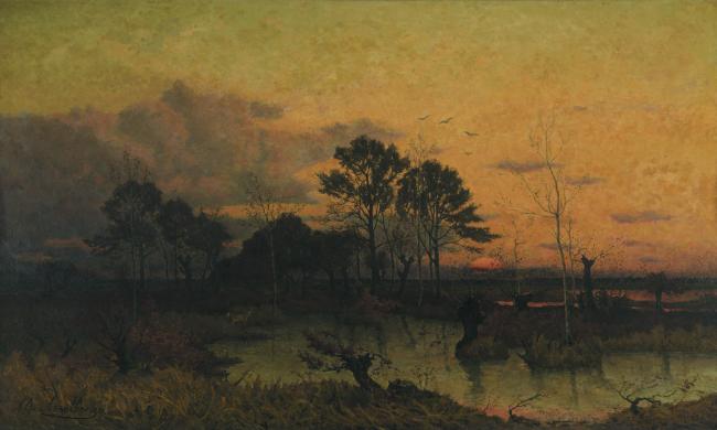 Alphonse Asselbergs - Fen in the Kempen大师