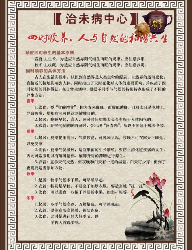 治未病 四时顺养中医图片模板下载(图片编号:1