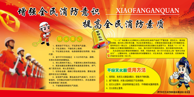 消防展板增强全民消防意识提高全民消防素质模