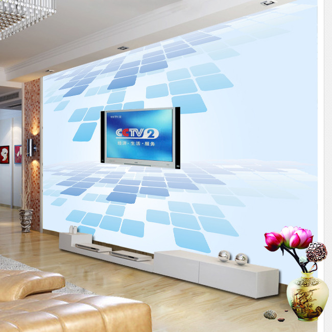 抽象动感立体电视背景墙模板下载(图片编号:1
