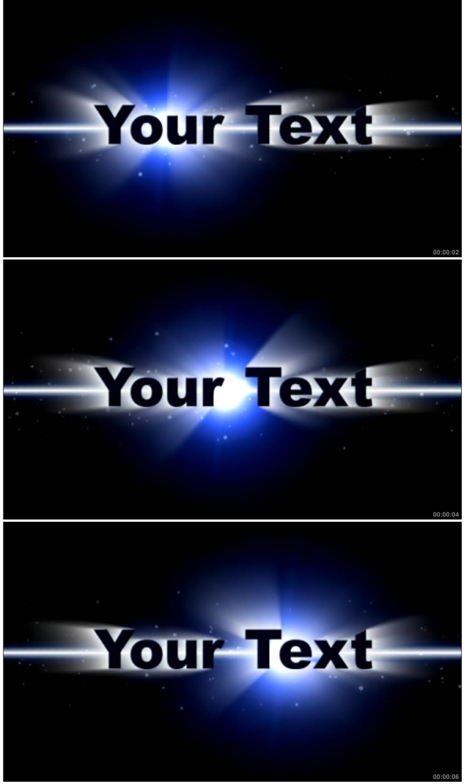 文字发光光影特效光效AE源文件模板下载(图片