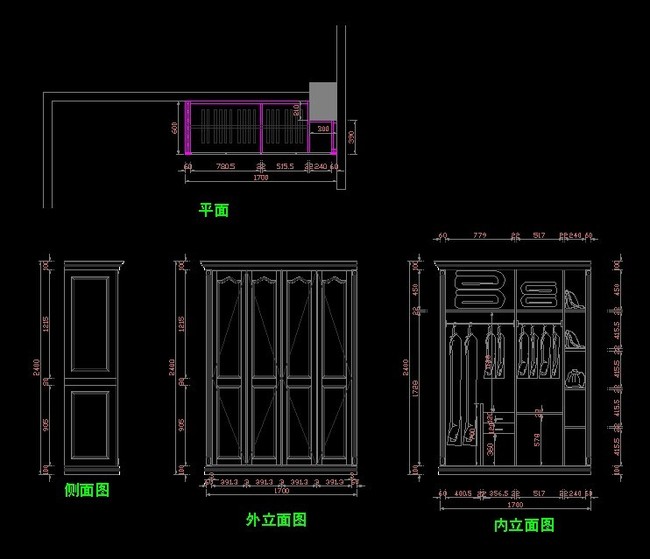 我图网提供精品流行简欧组合衣柜CAD图纸模板下载素材下载,作品模板源文件可以编辑替换,设计作品简介: 简欧组合衣柜CAD图纸模板下载,模式:RGB格式高清大图, 组合衣柜cad图纸模板下载 衣柜cad图纸图片下载 衣柜cad图纸模板下载 家具CAD图纸含衣帽间 衣柜 衣帽间设计图纸下载 室内设计 家具设计