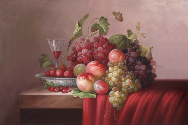 油画花朵装饰画模板下载(图片编号:11426381