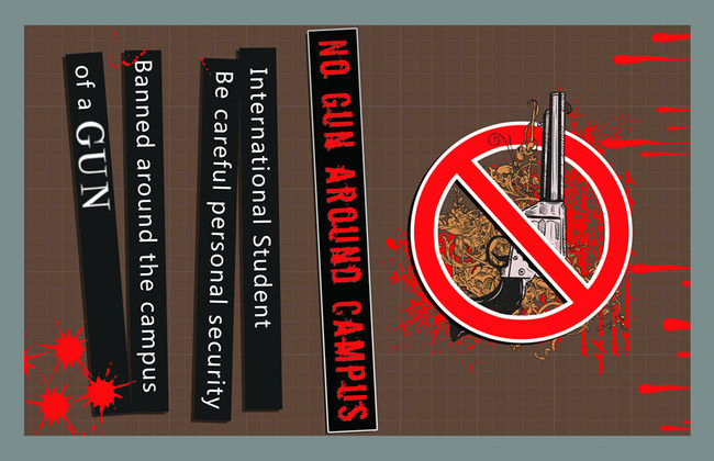 公益海报 禁止枪械 保护儿童