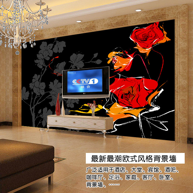 我图网提供精品流行浪漫水彩玫瑰欧式电视背景墙素材下载,作品模板源文件可以编辑替换,设计作品简介: 浪漫水彩玫瑰欧式电视背景墙,模式:RGB格式高清大图,使用软件为软件: Photoshop CS2(.PSD)
