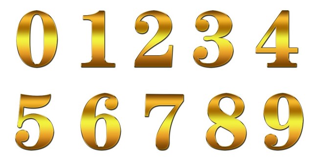 金属数字1到9模板下载(图片编号:11496450)_