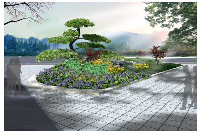 花坛景观设计模板下载(图片编号:11499371)__