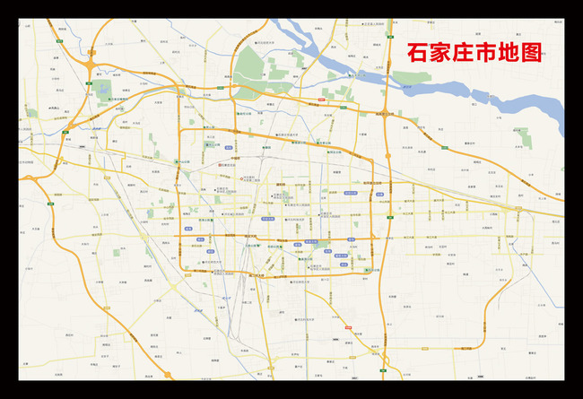 石家庄市地图图片