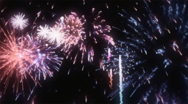璀璨夺目的实拍烟花视频素材模板下载(图片编