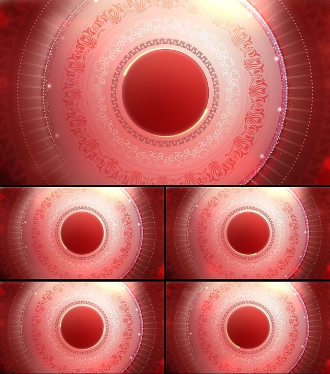 绚丽旋转圆盘背景视频素材模板下载(图片编号