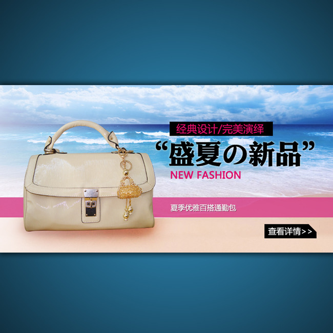 <em>淘宝</em>店铺<em>休闲女包</em>海报装修模板设计模板下载(