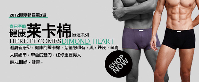 <em>淘宝店铺内裤</em>促销海报设计psd源文件模板下载