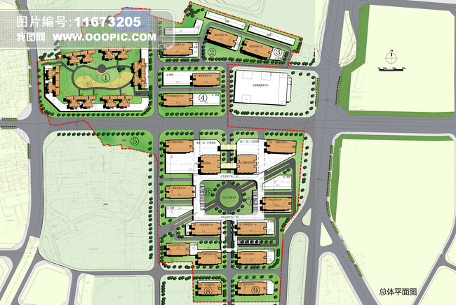 某汽配城规划设计模板下载(图片编号:1167320