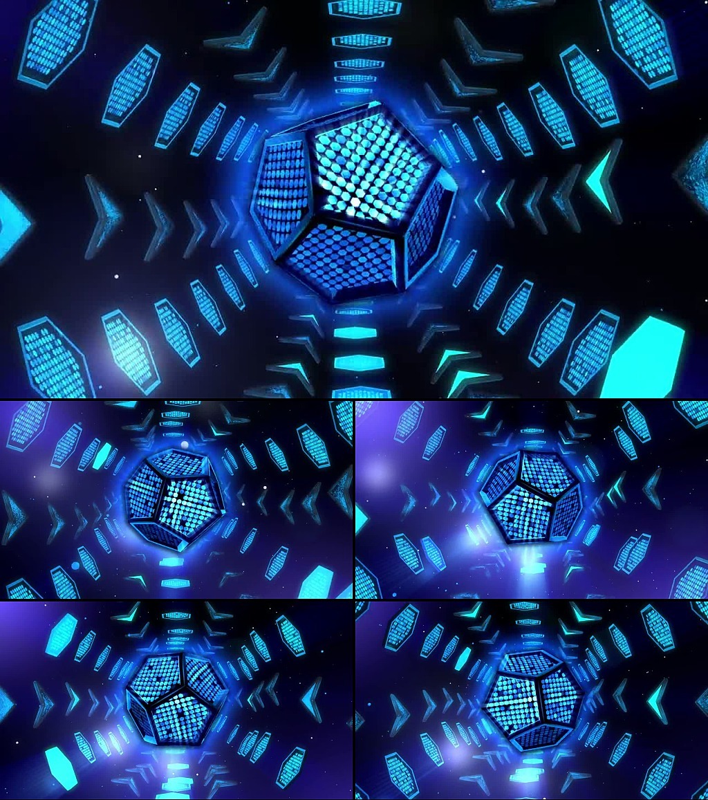 3D科技感荧光VJ素材模板下载(图片编号:1175