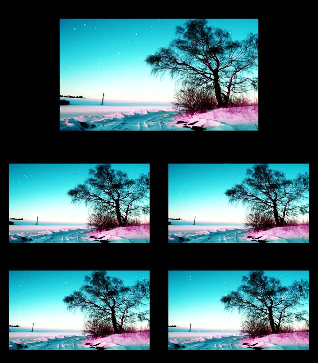 冬天景色动态特效视频素材模板下载(图片编号