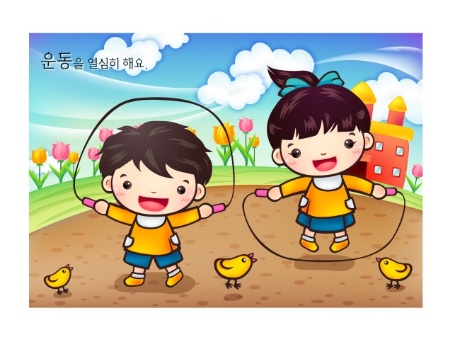 小朋友玩跳绳模板下载(图片编号:11782596)