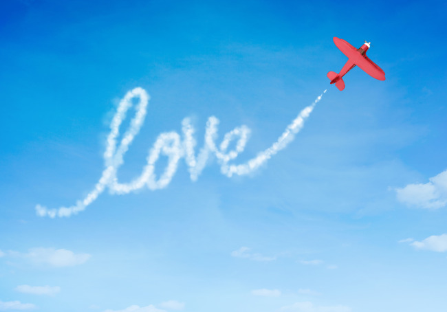 love天空背景