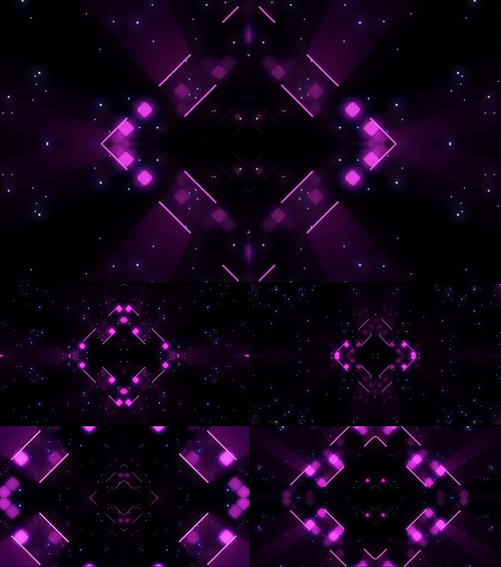 紫色动感方块VJ视频模板下载(图片编号:11807