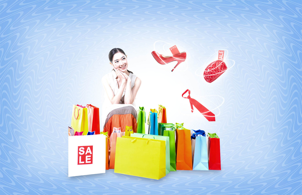 <em>淘宝女装女鞋</em>全屏促销海报PSD分层模板模板
