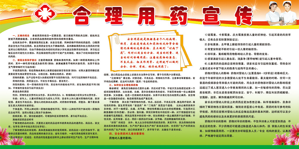 医院合理用药宣传展板模板下载(图片编号:118