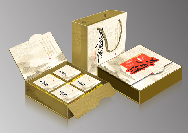茶叶礼盒包装设计平面图